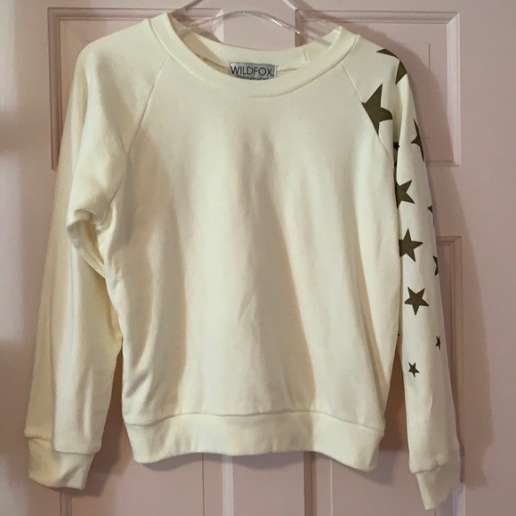 Wildfox Fiona Crewneck Falling Stars Sweatshirt - Picture 5 of 7